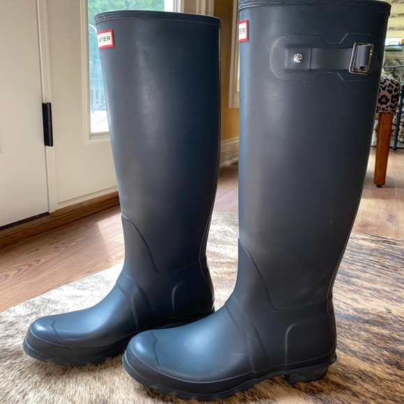 Women’s Original Tall Matte Grey Hunter Boots - Picture 2 of 4